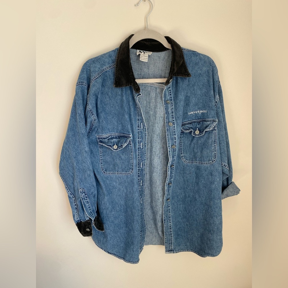 Oversized Denim Button Up